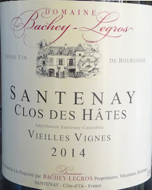 2014 Santenay Clos de Hates