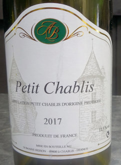 2017 Domaine Besson Petit Chablis